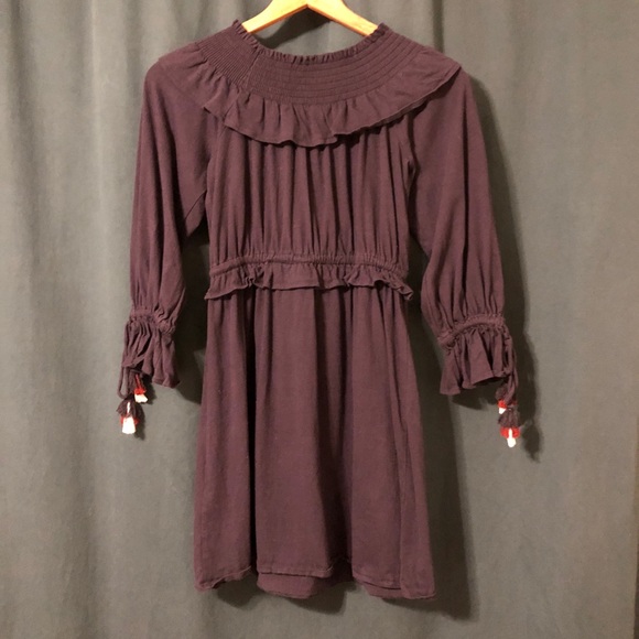 Rebecca Minkoff navy off the shoulder dress! - Picture 4 of 8